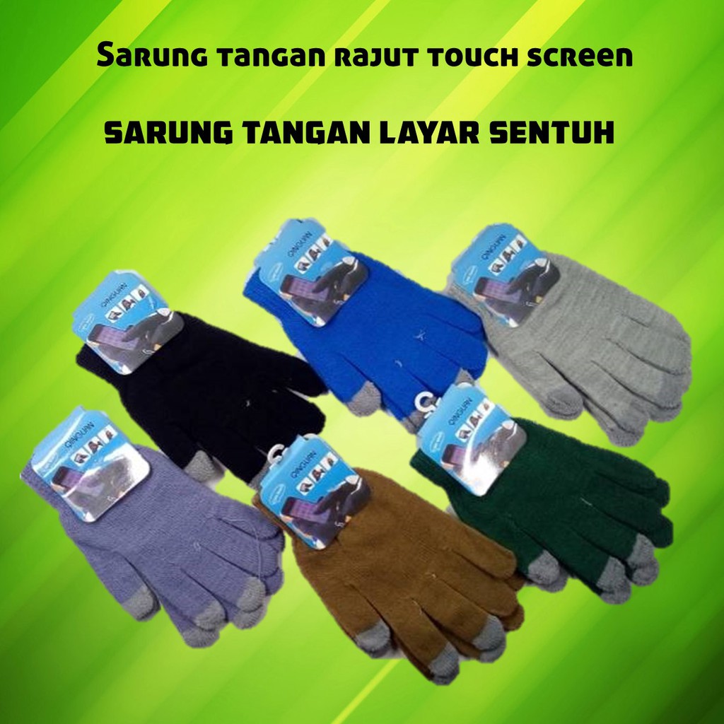 Sarung tangan rajut touch screen/sarung tangan layar sentuh