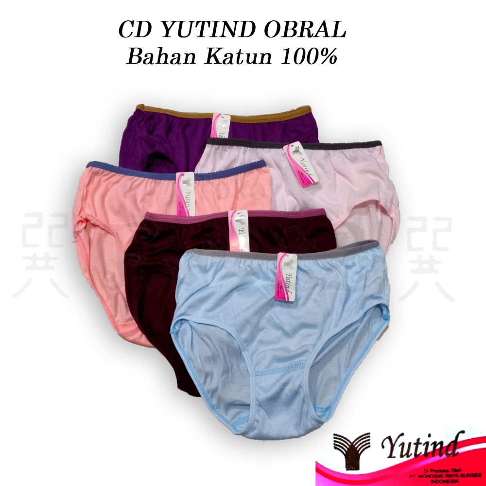 Celana Dalam Wanita Obral Harga Termurah Yutind Berbahan Katun 100% yang Lembut dan Nyaman