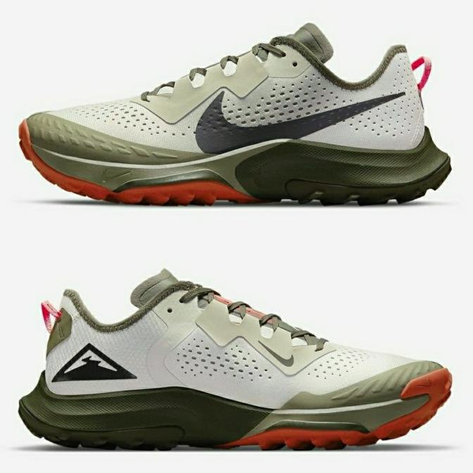 KEKINIAN Sepatu Nike Trail Terra Kiger 7 Light Bone Olive Black