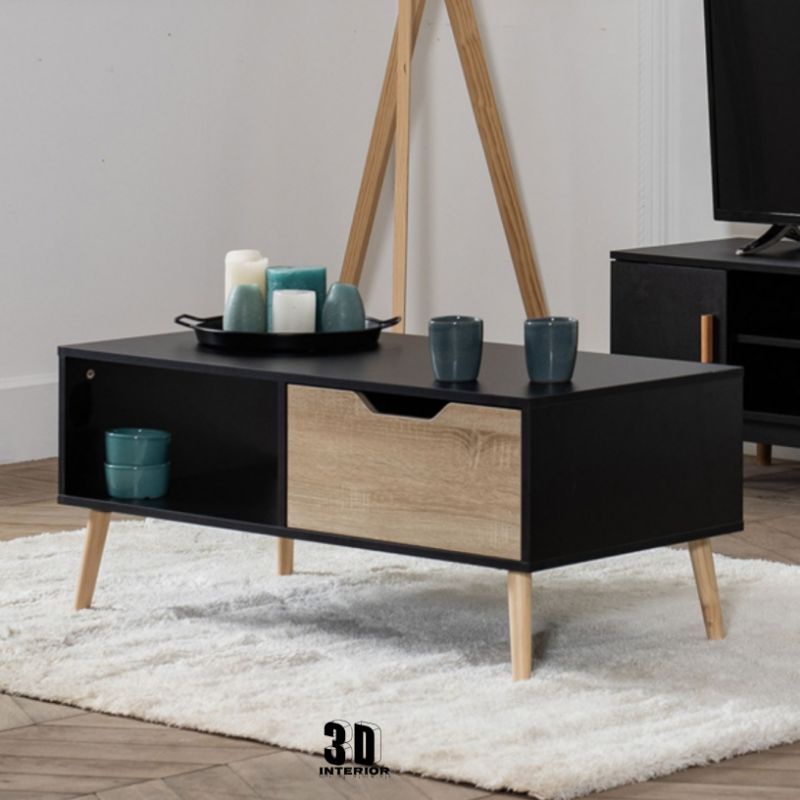 Meja Ruang Tamu Minimalis | Meja Kopi Dilapisi Dangan HPL