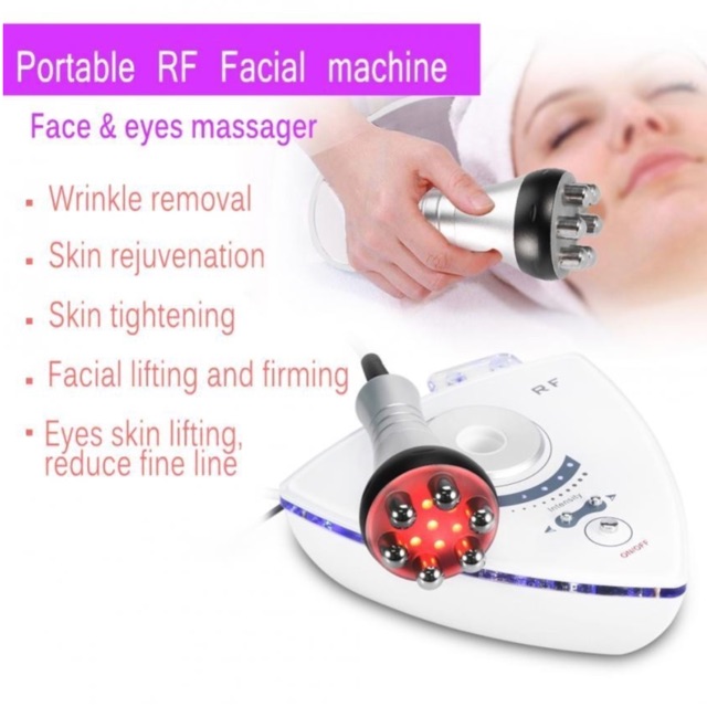 Portable Radio Frequency sextupolar Electric RF Wrinkle Remove Perawatan Pengencang Kulit Anti Aging