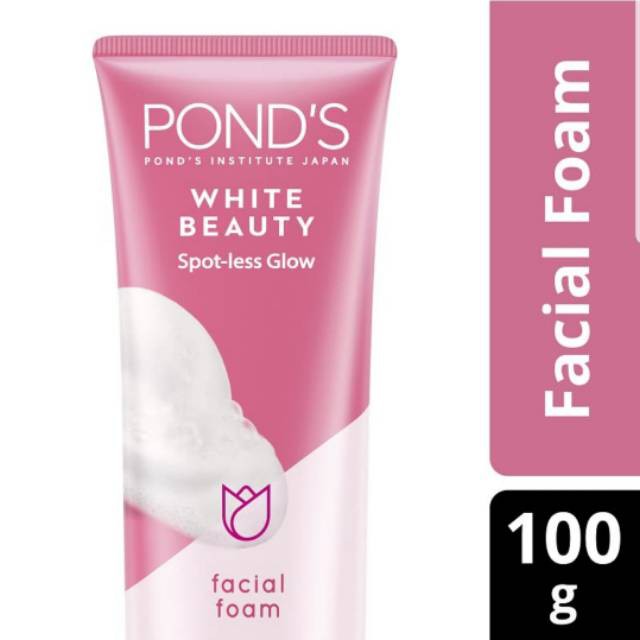 Ponds Facial Foam White Beauty Rosy White 100Gr (Sabun Cuci Muka)