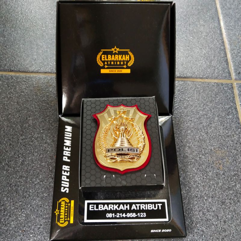 LENCANA KEWENANGAN POLISI kewenangan datar polisi gold akrilik / KEWENANGAN DATAR POLRI