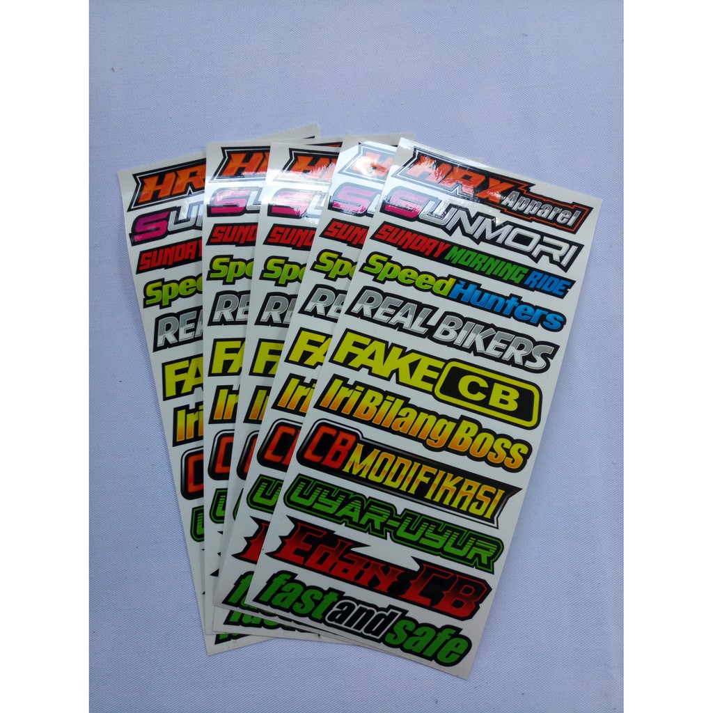 Stiker Fake CB / Herex / Stiker Motor / Stiker Racing - Isi 11