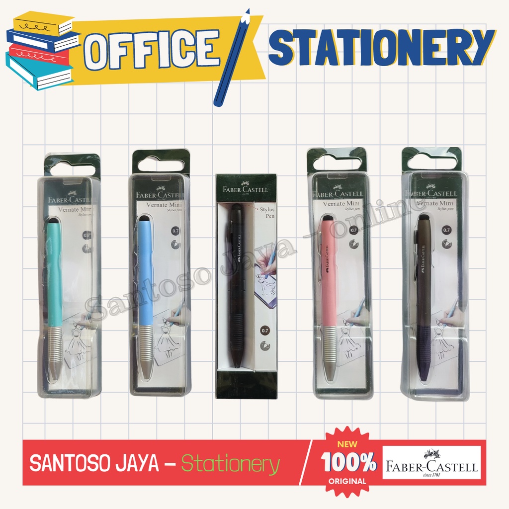 

Bolpen FABER CASTELL VERNATE MINI Ballpoint Stylus Pen 2 in 1 - 0.7 mm