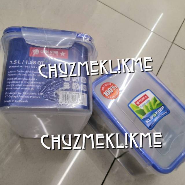 Klip to keep lion star KP-65 (1,5 liter)/Toples klip to keep lion star 1202/Toples kedap
