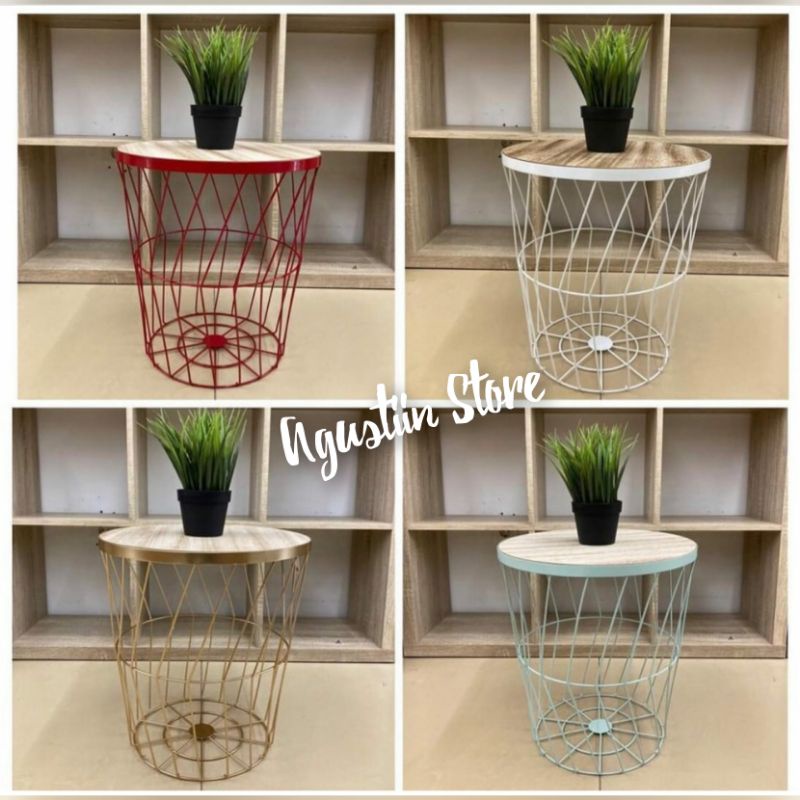 Tierra Meja Sisi/Meja Tamu Minimalis Dengan Tempat Penyimpanan