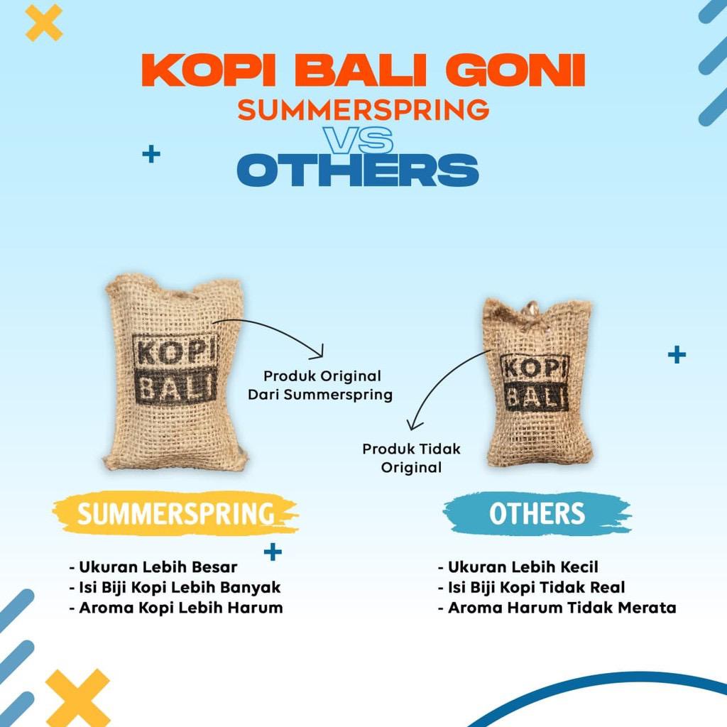 BAJ Pengharum Ruangan Parfum Mobil Gantung Kopi Bali Goni Pewangi Kamar Mandi Toilet Summer SprinG SS050