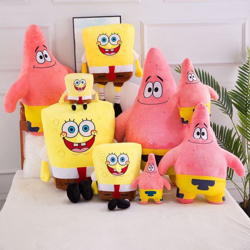 sepasang BONEKA PATRICK/SPONGEBOB Lucu/murah Berkulitas SNi