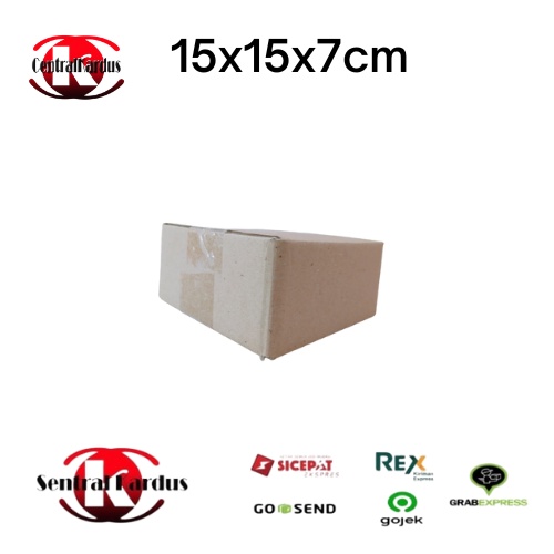 

Kardus Baru Kecil 15x15x7cm (10pcs) Packing Kardus Single Wall Kardus Kecil Kardus Paking Packaging
