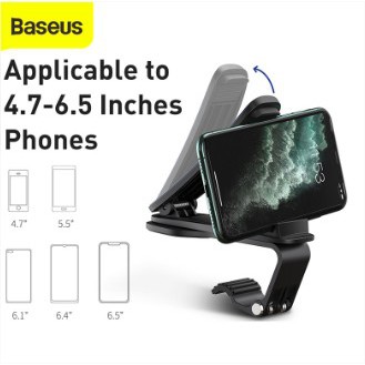 BASEUS BIG MOUTH PRO CAR MOUNT PHONE HOLDER CLIP HP DASHBOARD MOBIL