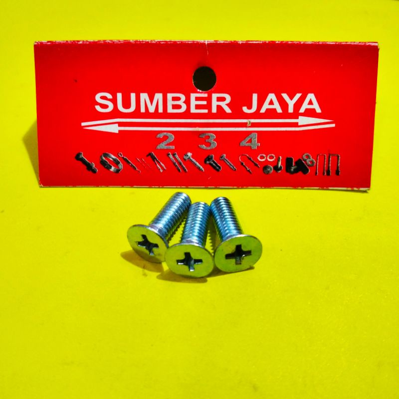 Baut JF 5 x 15 putih TERMURAH