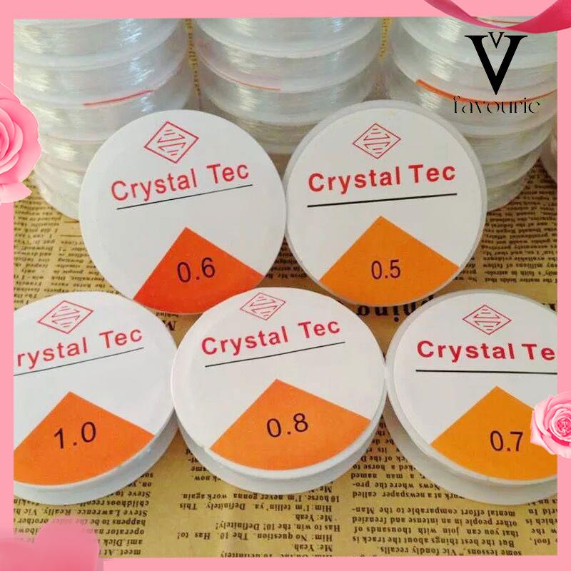 [COD]Aksesoris Perhiasan DIY Transparan Putaran Elastis Kawat Manik-manik Kawat Kristal Aksesoris Gelang-FA