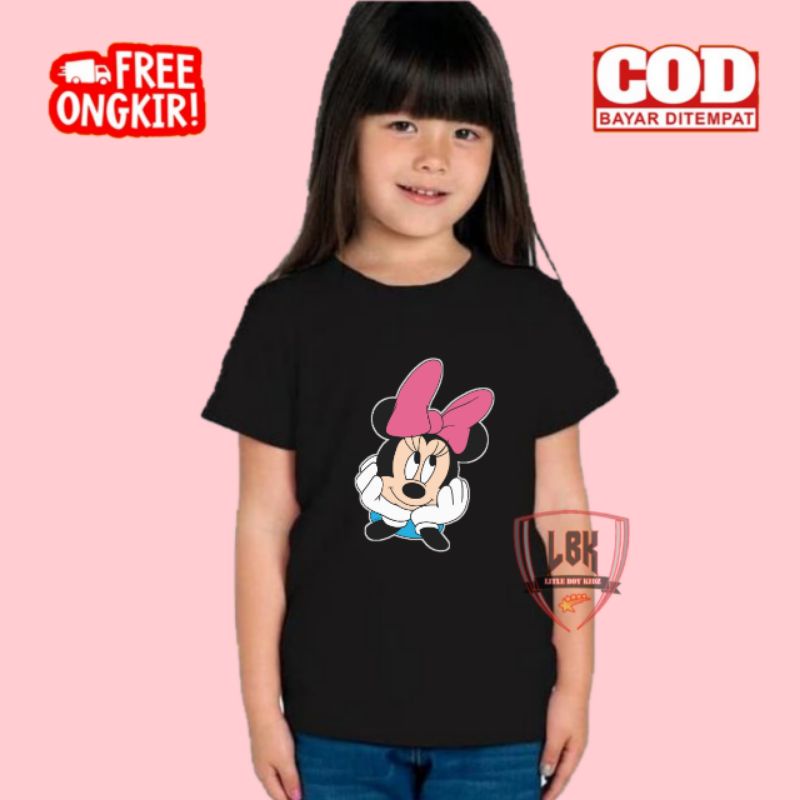 KAOS ANAK GAMBAR MINNIE MOUSE / BAJU ANAK GAMBARMINNIE MOUSE / BAJU KAOS ANAK GAMBAR MINNIE MOUSE TE