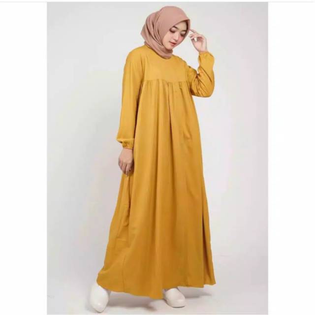 Naisa Dress Big Size Ukuran Size S M L XL 2XL 3XL 4XL XXL XXXL  XXXXL 2L 3L 4L 5L  Dress Wanita Jumbo Gamis Big Size Baju Korea Over Size