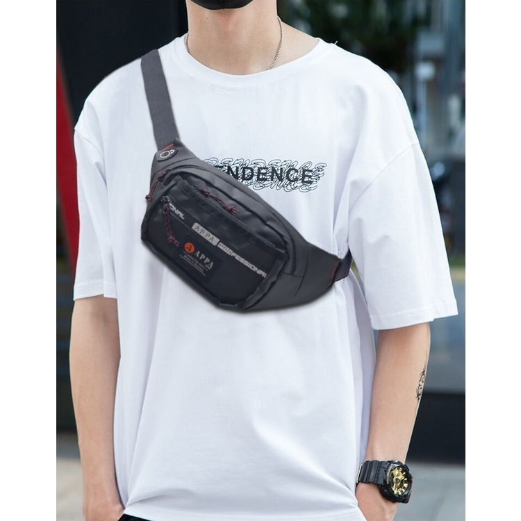 Tas pinggang / Waistbag UNISEx Original Slempang bahan Bimo WATERPROOF APPA7020 NORTH