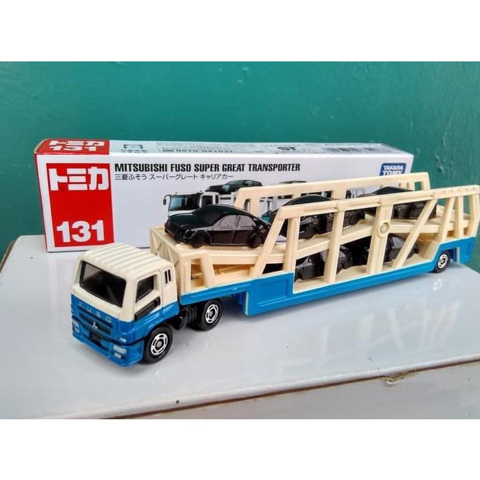 DIECAST MITSUBISHI FUSO TRANSPORTER TRUCK TOMICA LONG 131 DIECAST TRUK MURAH BERKUALITAS