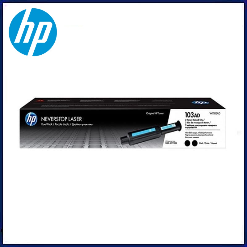 HP Toner 103AD Dual Pack Neverstop Laser Reload Kit 103 AD Original