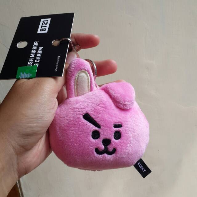 BT21 Official Plush  Mirror Bag Charm