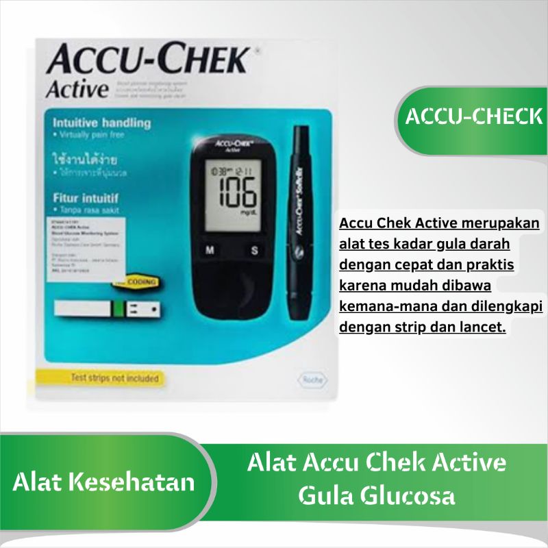 Jual Alat Accu Chek Active Glucosa Alat Accu Check Aktif Alat Cek Kadar