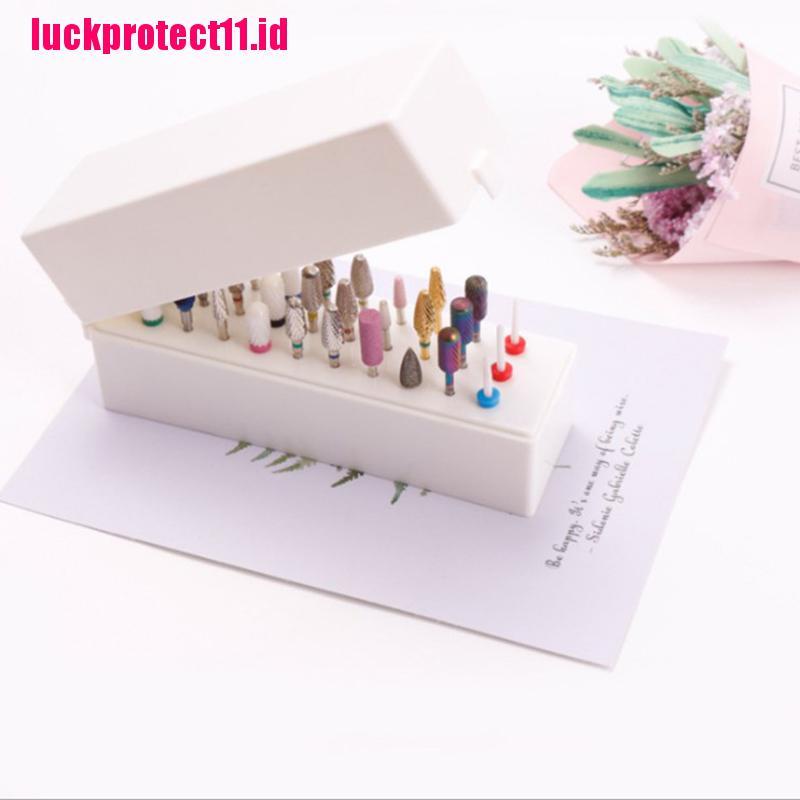 (LUCK11) 1pc Holder / Display Mata Bor / Kikir Kuku 30 Lubang Untuk Nail Art