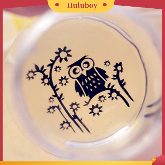 Huluboy Huluboy♡ 2pcs Stamper Scraper Mini Transparan Untuk Transfer Gambar Nail Art Manicure DIY