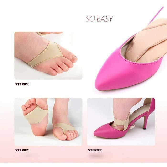 Insole kain busa silikon metatersal Bantalan kaki cushion