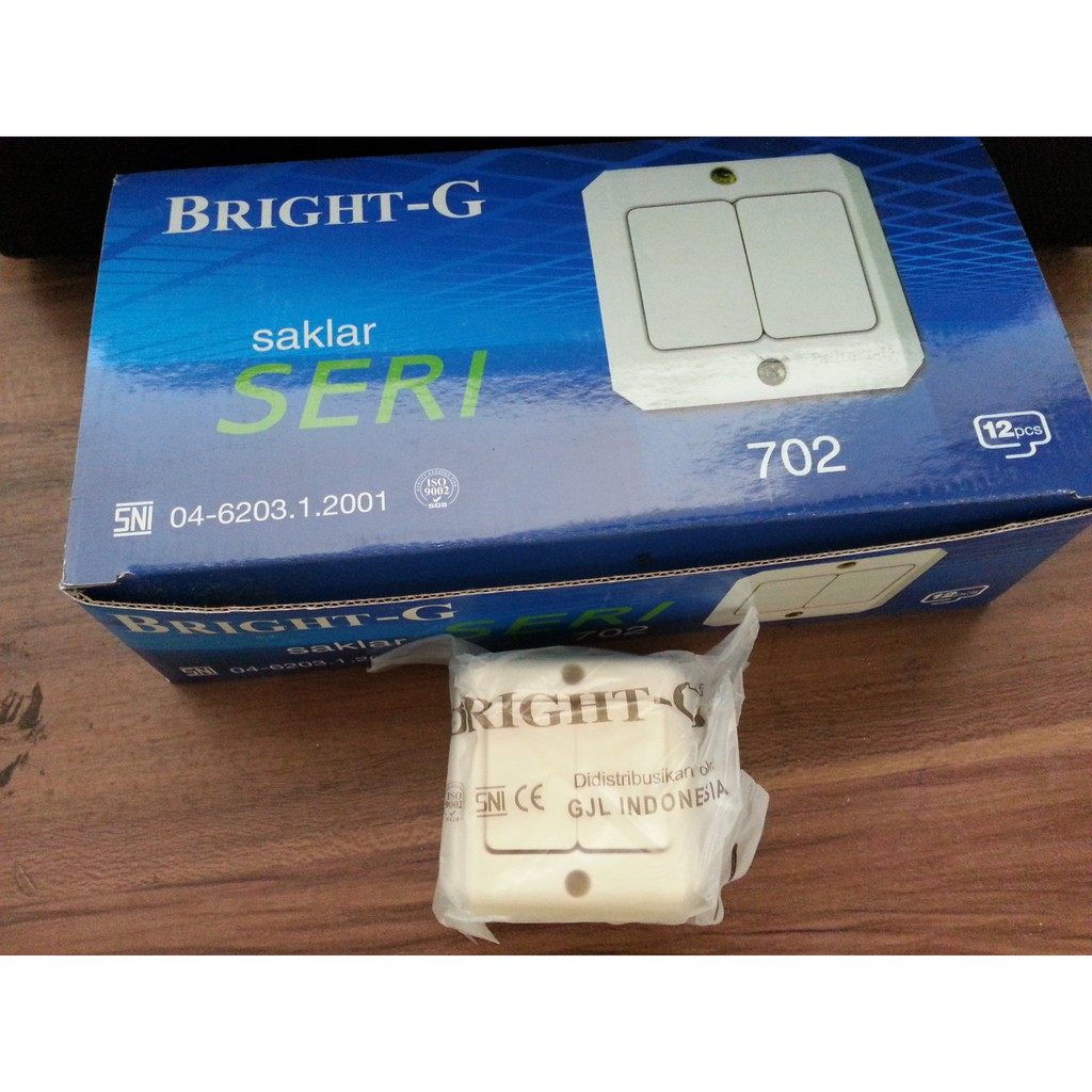 Saklar Seri / Saklar Dobel double OB / Tempel Bright-G SNI