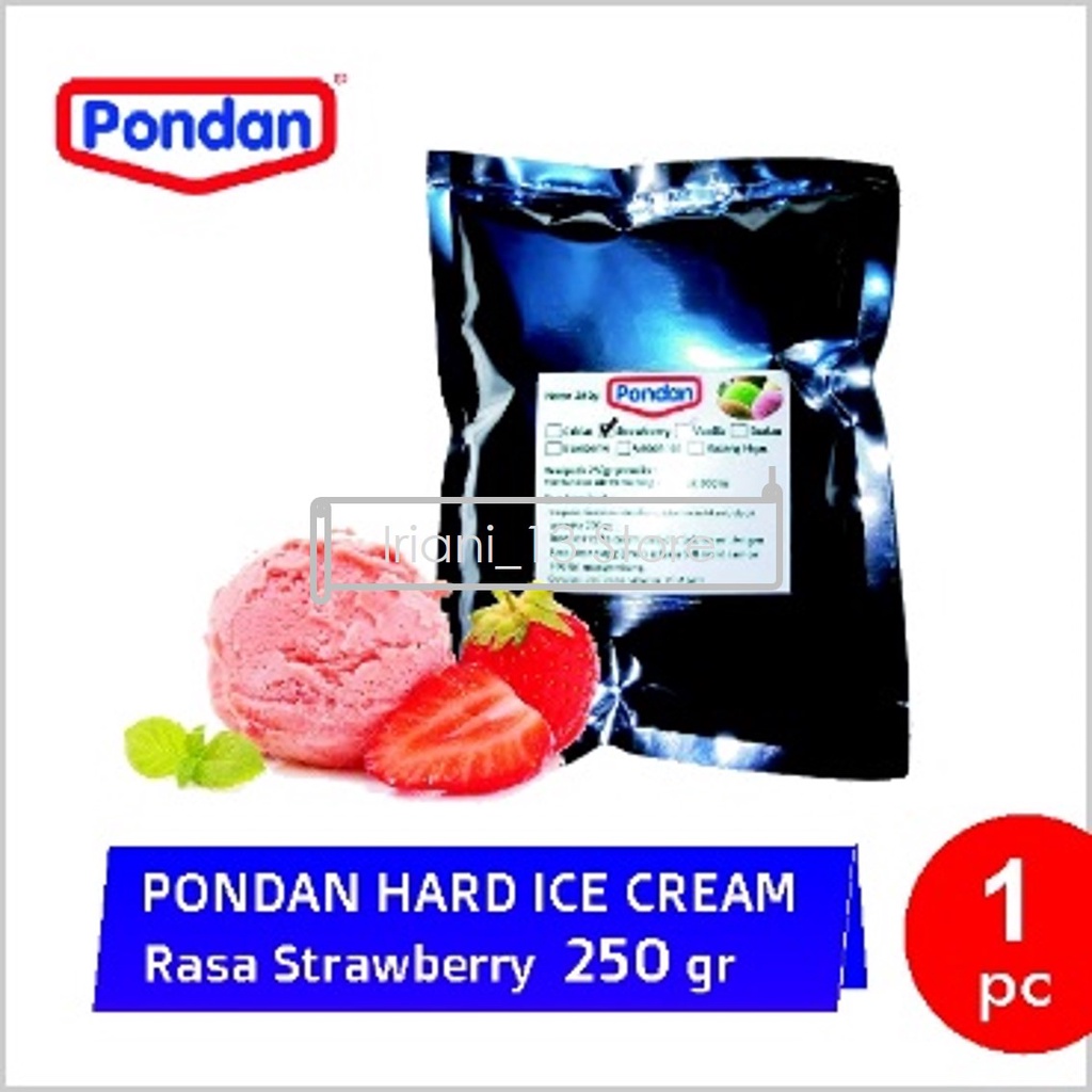 

Pondan Es Krim Strawberry 250 G Pondan Ice Cream Hard Tepung Es Krim Instan Bubuk Ice Cream Halal Harga Tepung Es Krim Bahan Ice Cream