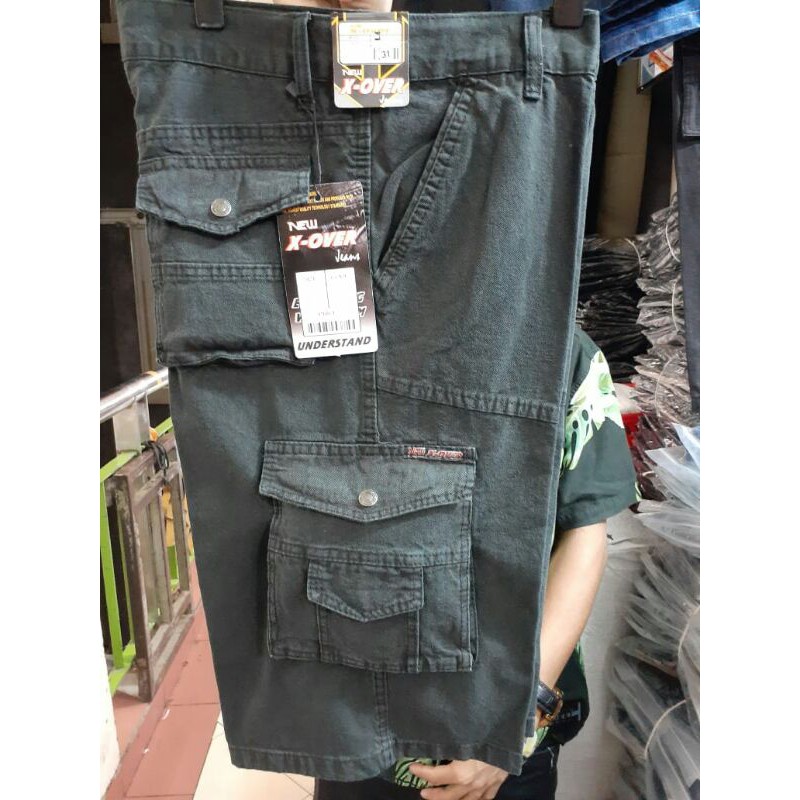 Celana kargo kanvas wafer size 27-38