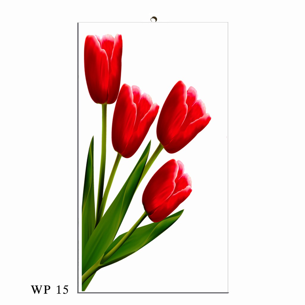 Hiasan Dinding Walldecor Pajangan Dinding Shabby Chic Tulip Wp 15