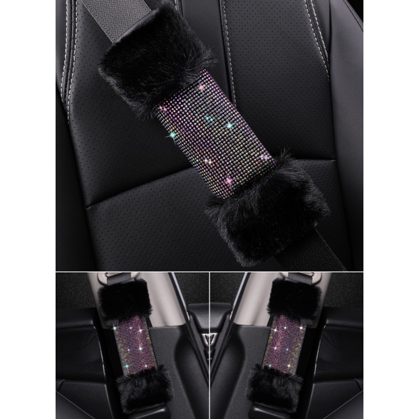 Sarung Cover Handbrake Gigi Gear Safetybelt Seatbeat DAD FULL BLING BLING FEATHER Series