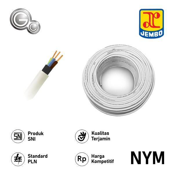 Kabel Listrik Jembo NYMHY 2 x 1.5MM x 50 M - GCI Store