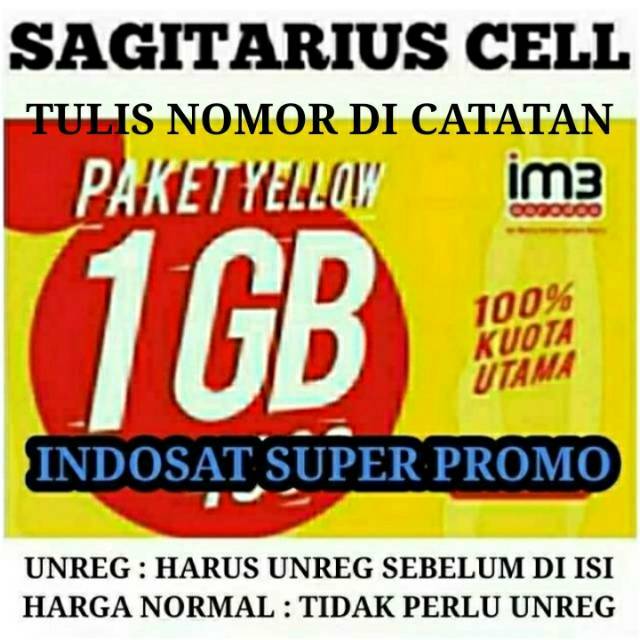 Pulsa Paket Data Internet Indosat Yellow Unlimited Shopee Indonesia