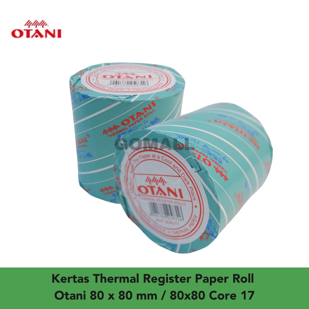 

Kertas Thermal Register Paper Roll Core 17 Otani 80 x 80 mm / 80x80