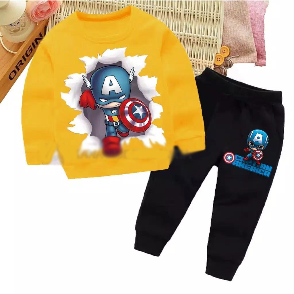 BO - SETELAN SWEATER CAPTAM / FASHION ANAK LAKI-LAKI / SETELAN ANAK LAKI / SETELAN TERLARIS / SETELAN