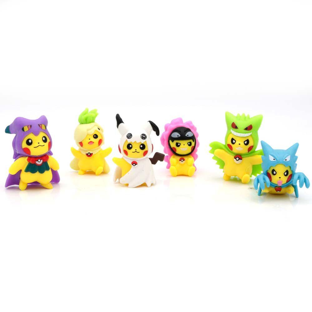 Needway Pokemon Anime Figure Patung Mainan Hadiah Koleksi Mainan Model Mainan PVC Dekorasi Kue Model Koleksi