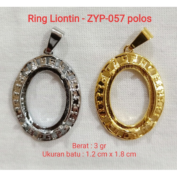 Ring Kalung Titanium Liontin ikat batu akik per codi DICS 50% zyp-057