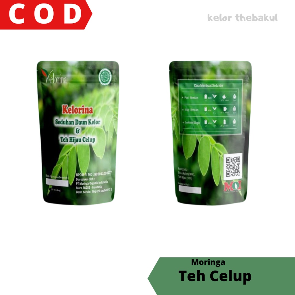 

Teh Hijau Original Kelorina Green Tea Teh Kesehatan Alami
