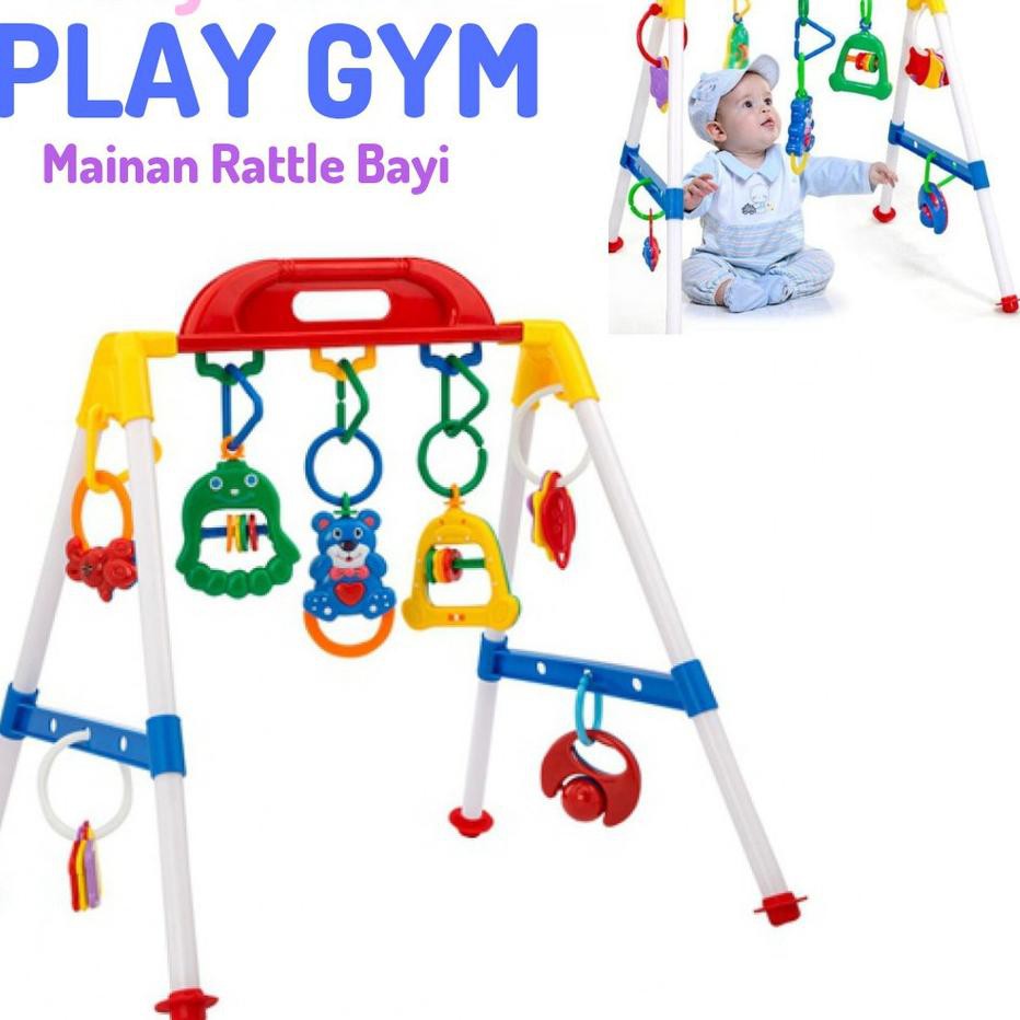 Mainan Edukasi Bayi Play Gym Anak Baby Musik Rattle Motorik  1 Tahun 5 6 7 8 9 10 11 Bulan Terlaris