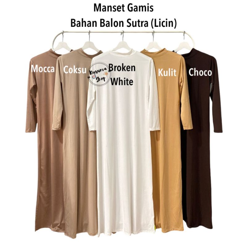 MANSET GAMIS BAHAN BALON SUTERA