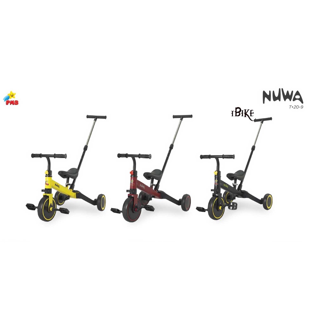 Sepeda Anak Roda Tiga Tricycle NUWA Seri T20-9 (PUSHBIKE)