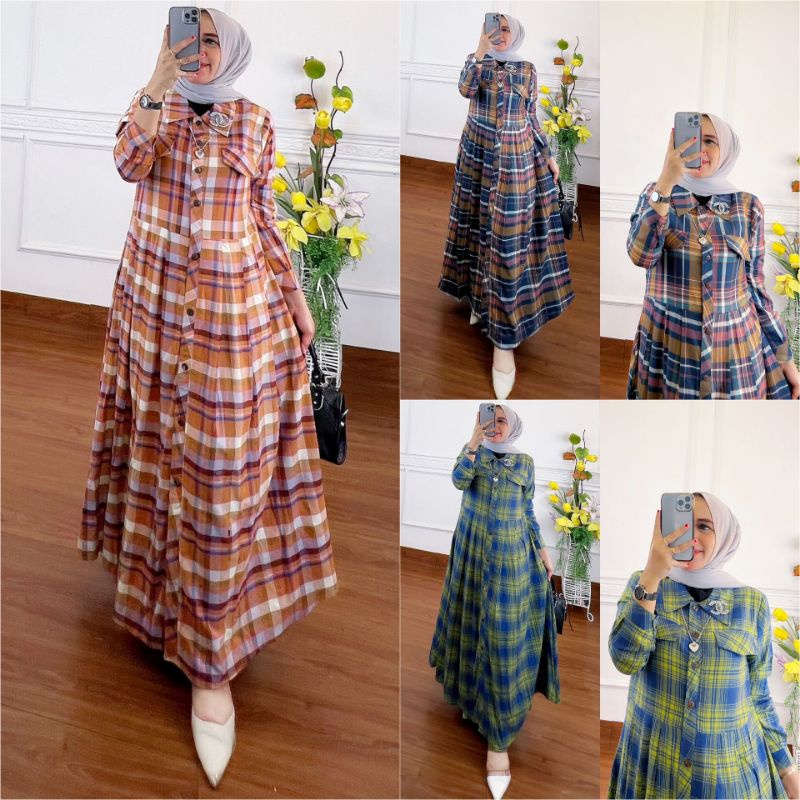 FANDIRA FASHION / JOVANKA SEMI DRESS BY FADIYAH COLLECTION ORIGINAL