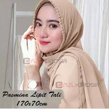 Pashmina lipit tali diamond italiano pasmina sabyan lipit