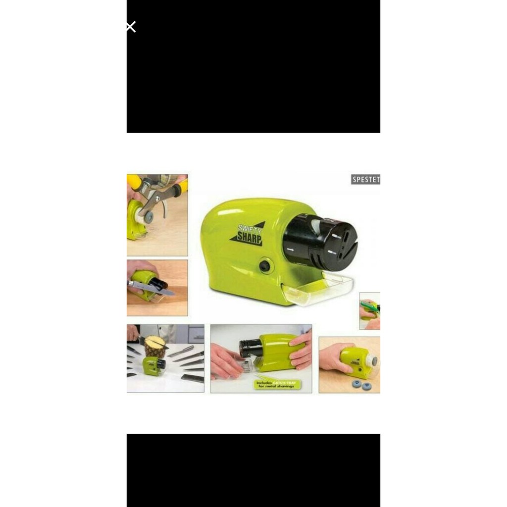 swifty sharp /asahan pisau otomatis /motorized knife sharpener