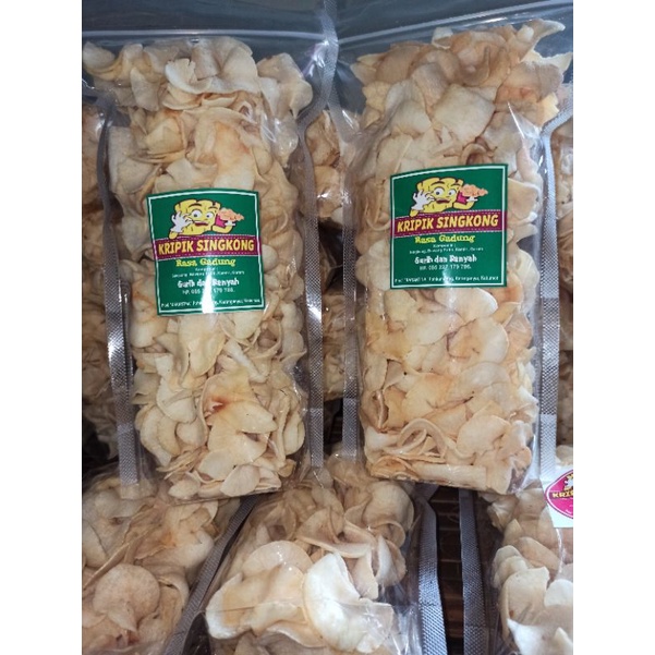 

Keripik singkong rasa gadung gurih dan renyah 250 gr