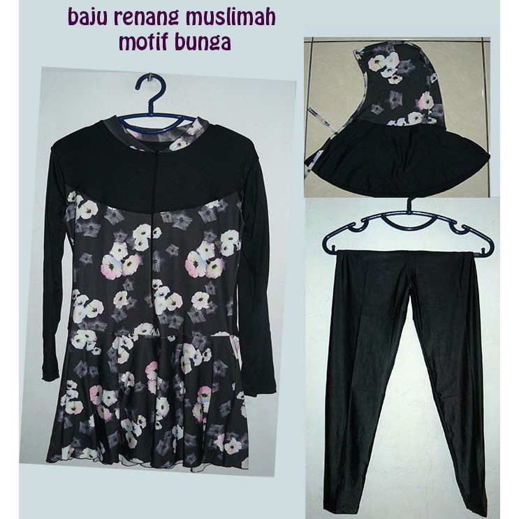 Baju renang wanita Muslimah  big size/ jumbo