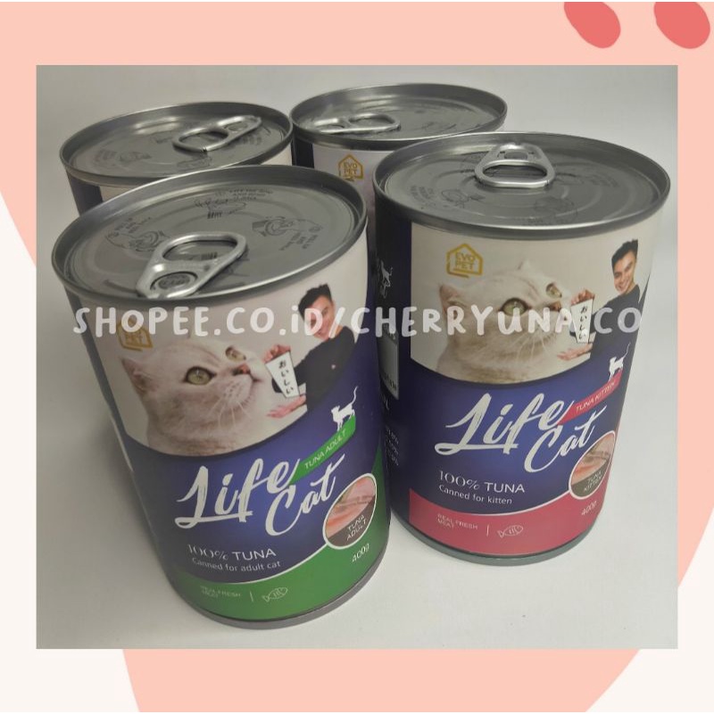 [LIFECAT KALENG 400GR] Life Cat Can Wet Food 400Gr Adult/Kitten