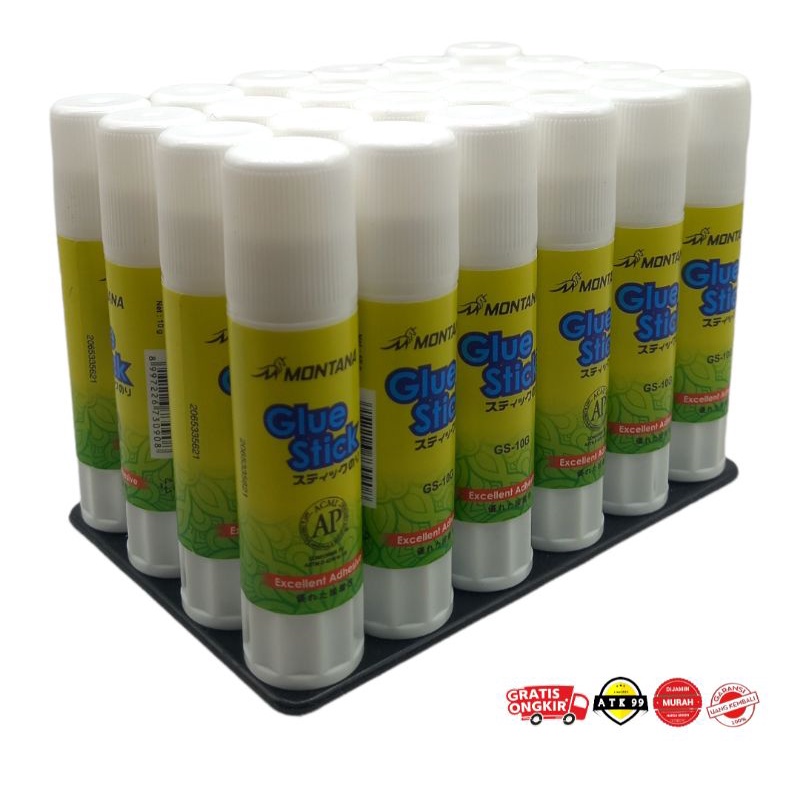 

24 Pcs Lem Glue Stick 10gr/Lem Stik/Lem Kertas Tidak Mengotori Tangan Stationery