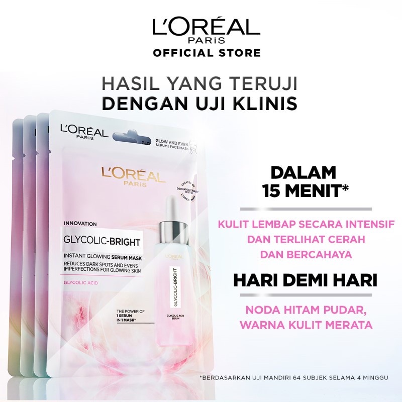 LOREAL / L'OREAL Paris Glycolic Bright Instant Glowing Serum Mask